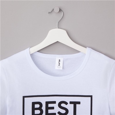 Футболка женская KAFTAN Best, белая, размер 44