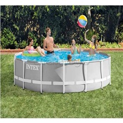 Бассейн каркасный Prism Frame, 427 х 107 см, фильтр-насос, лестница, тент, подстилка, 26720NP INTEX