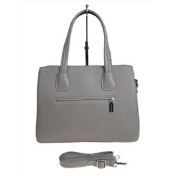 Женская сумка из искусственной кожи, цвет  светло серый