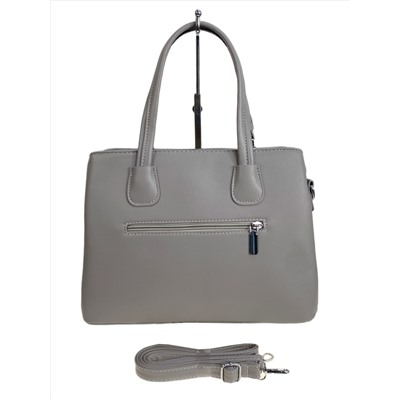 Женская сумка из искусственной кожи, цвет  светло серый