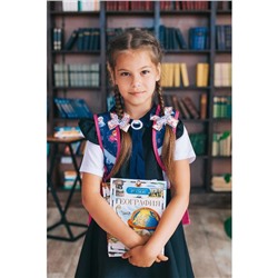 Школьный сарафан, цвет черный, рост 140