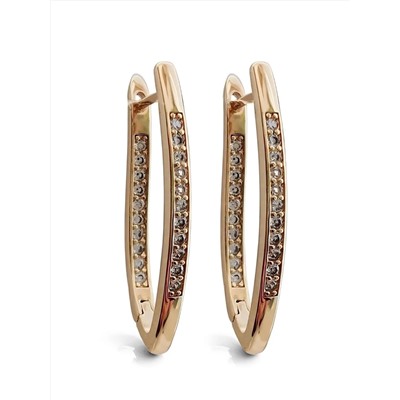 Серьги "Милесса с цирконами"