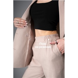 Женский льняной костюм с брюками Happyfox