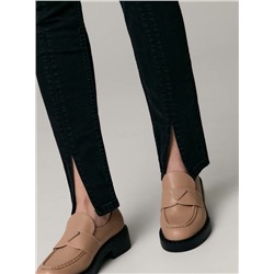 Skinny CONTE CON-524 Черные джинсы skinny с разрезами
