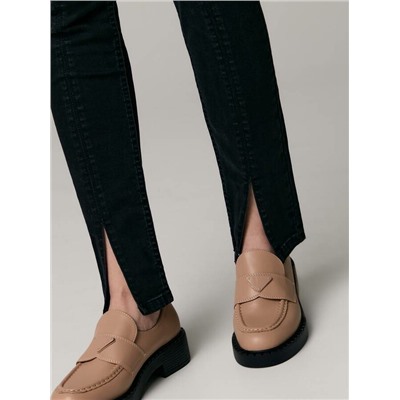 Skinny CONTE CON-524 Черные джинсы skinny с разрезами