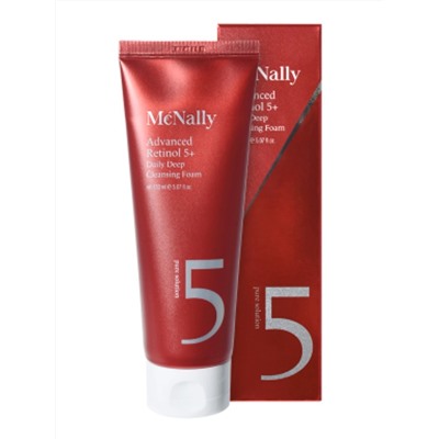 MCNALLY - ПЕНКА ДЛЯ УМЫВАНИЯ С РЕТИНОЛОМ ADVANCED RETINOL 5+DAILY DEEP CLEANSING FOAM, 150 МЛ