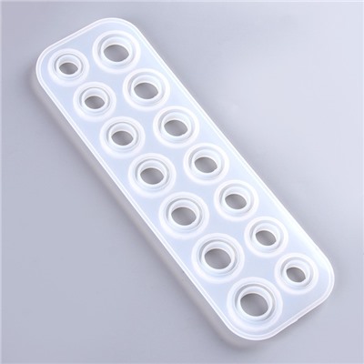 Молд силиконовый «Кольца», 14 форм колец