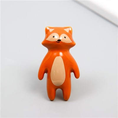 Ручка для шкатулки керамика, металл «Енотик», 6.3×3.5 см