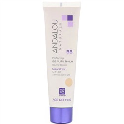 Andalou Naturals, BB-бальзам для совершенства и красоты, антивозрастное средство, солнцезащитный фактор SPF 30, телесный оттенок, 58 мл (2 жидк. унции)