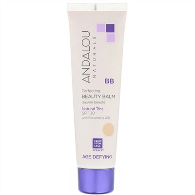 Andalou Naturals, BB-бальзам для совершенства и красоты, антивозрастное средство, солнцезащитный фактор SPF 30, телесный оттенок, 58 мл (2 жидк. унции)