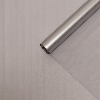 Бумага упаковочная тишью, серебристый, 50 см × 10 м