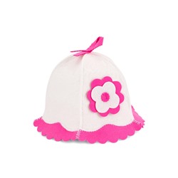 Шапка - шляпка для бани и сауны «Красотка», полиэфир 50%, шерсть 50%, «Добропаровъ»