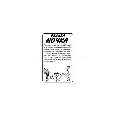 Редька Ночка  Б/П (Алтай)