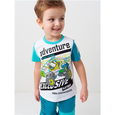 Комплект трикотажный для мальчиков: фуфайка (футболка), шорты