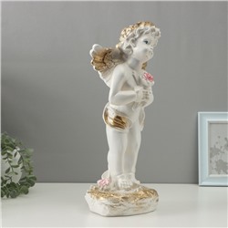 УЦЕНКА Фигура "Ангел большой" перламутр 44х20х15см