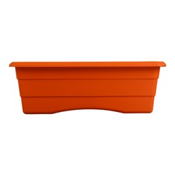 Ящик балконный для цветов, 6 л, 40×17×13.5 см, пластиковый, цвет терракот