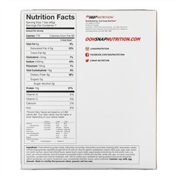 OOH Snap!, Crispy Protein Bar, Caramel Pretzel, 7 Bars, 1.62 oz (46 g) Each