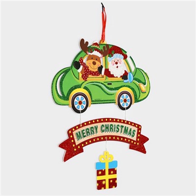Новогоднее украшение настенное «Merry Christmas», подвеска, 45×38.5 см