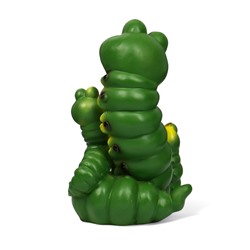 Садовая фигура из полистоуна «Гусеницы семья », 24×14×15 см