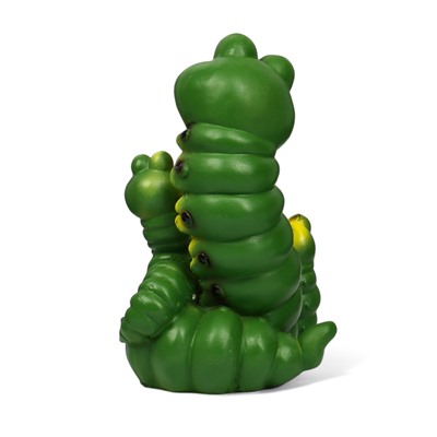 Садовая фигура из полистоуна «Гусеницы семья », 24×14×15 см