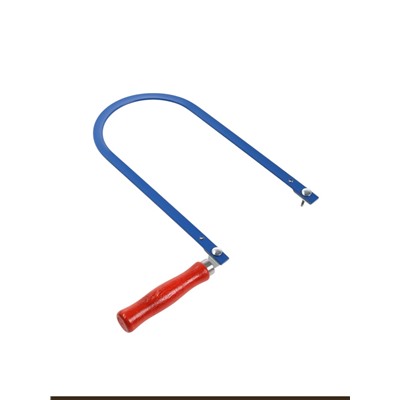 Лобзик ручной ТУНДРА, деревянная рукоятка, пилки 130 мм, высота 260 мм