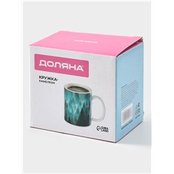 Кружка - хамелеон Доляна «Таинственная лиса», 350 мл, керамика, небольшие дефекты