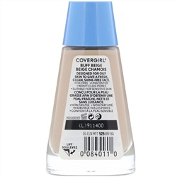 Covergirl, Clean Matte, жидкая тональная основа, оттенок 525 «Желтовато-бежевый», 30 мл (1 жидк. унция)