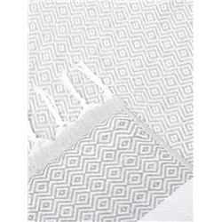 Плед с кисточками «Этель» East, 100×180 см, серый