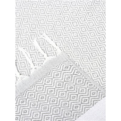 Плед с кисточками «Этель» East, 100×180 см, серый