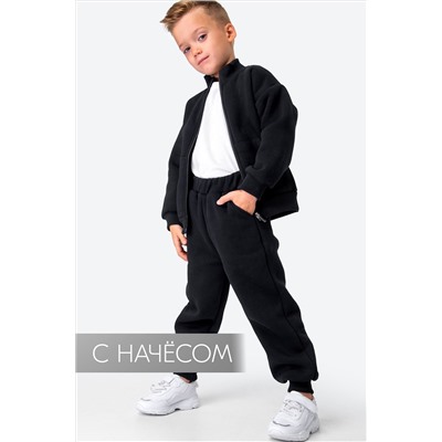 Теплый костюм для мальчика из футера с начесом Happyfox