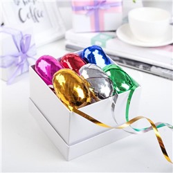 Лента упаковочная металлизированная, ассорти, набор 6 шт., 0.5 см × 10 м