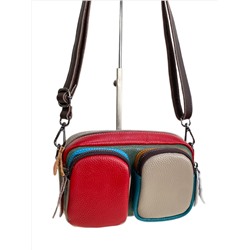 Женская сумка из натуральной кожи, цвет  мультицвет