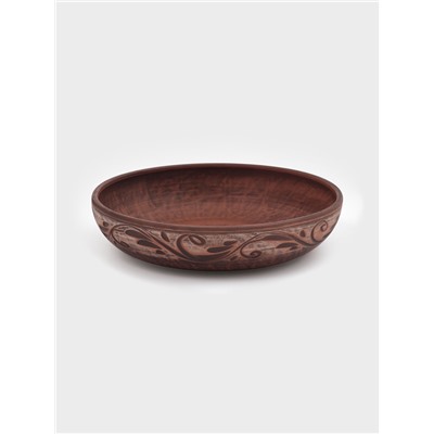 Салатник «Орнамент», 1 л, 5×21 см, красная глина