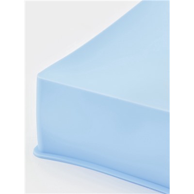 Форма для выпечки Доляна «Квадрат», 20.5×5 см, силикон, светло-голубая