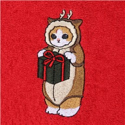 Набор в мешочке «Этель» Sweet cat: полотенце 35×60 см, тёрка 7.7×3.7×3 см