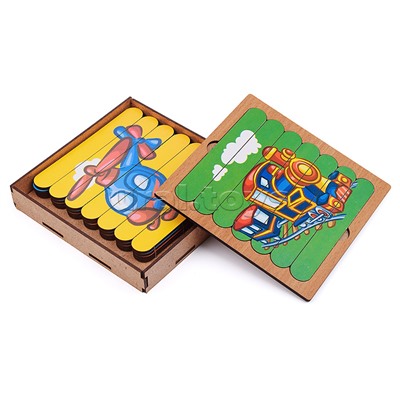 Пазлы-палочки "Транспорт" дер.