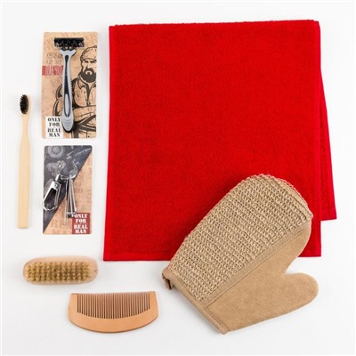 Набор подарочный «Мужик всегда прав» полотенце и аксессуары