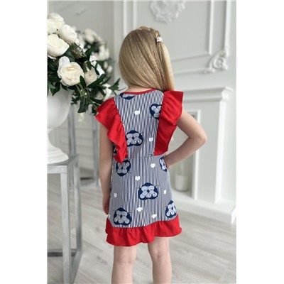 Платье 5108 детское (Синий)