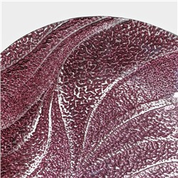 Тарелка «Драхна», d=21 см, стекло, бордовая