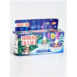 Свеча с картинкой своими руками на новый год «Зимняя сказка», набор для творчества