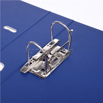 Папка с арочным механизмом A4 75 мм PP двусторонний разобранная, металлическая окантовка, запечатка форзаца, наварной карман с этикеткой, синяя