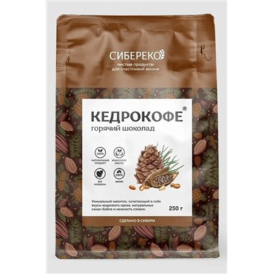 Кедрокофе Горячий шоколад Apic 250г ЭКОПРОДУКТЫ, 1183970