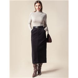 Юбка-карандаш из эластичного микро-вельвета