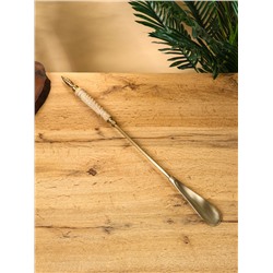 Ложка для обуви «Еловая шишка», 56 см, латунь, манговое дерево
