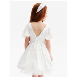 Платье нарядное для девочки MINAKU: PartyDress, рост 92-98 см, цвет молочный