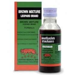 Микстура от кашля с солодкой, бренд Красный леопард