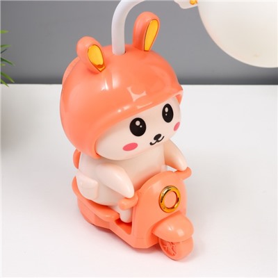 Ночник «Зайчик»LED 2 Вт USB АКБ розовый 7.5×9.5×32 см RISALUX