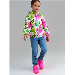 Куртка текстильная с полиуретановым покрытием для девочек (ветровка)