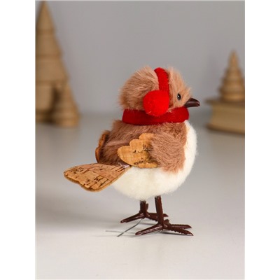 Фигурка «Птичка в наушниках и шарфике», 9.5×5.5×10.5 см