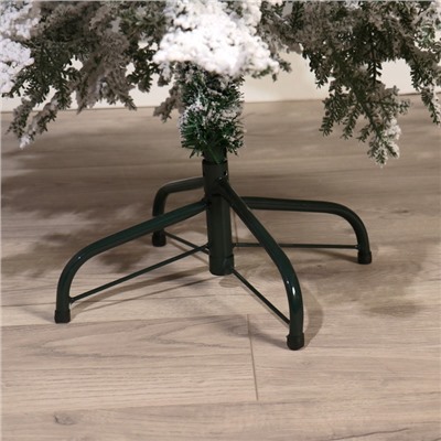 Искусственная ёлка заснеженная с шишками «Зимнее волшебство. Элит», 150 см, 205 смешанных веток на крючках